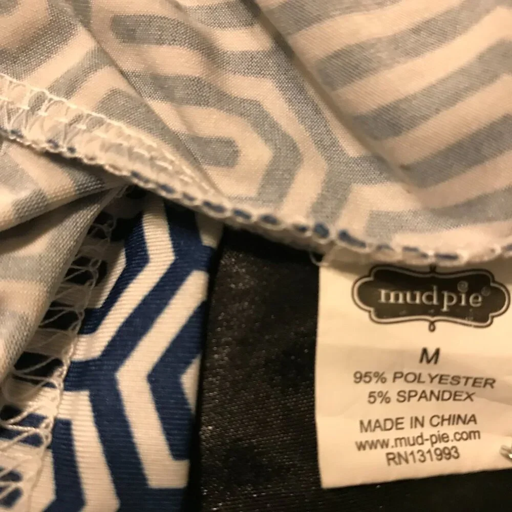 Blue & White Designs Mud Pie Dress - Picture 3 of 5